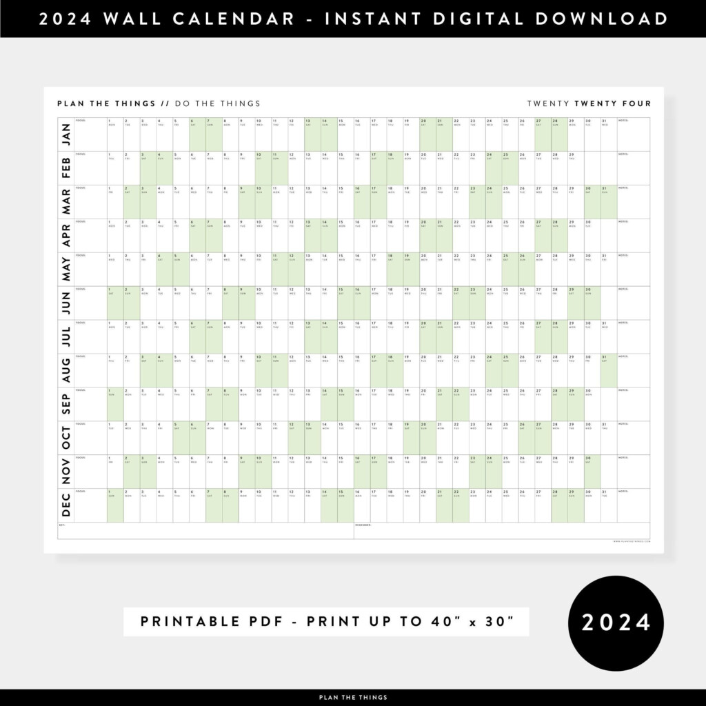 2024 Travel Wall Calendar Calendar Printables