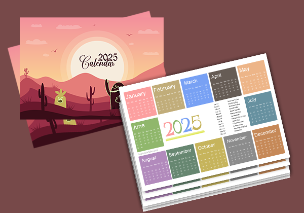 2025 And 2025 Pocket Calendar Printable Aviva Caritta