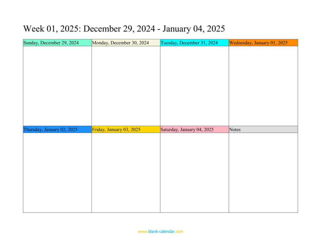 2025 Calendar Printable Weekly Printable Calendars