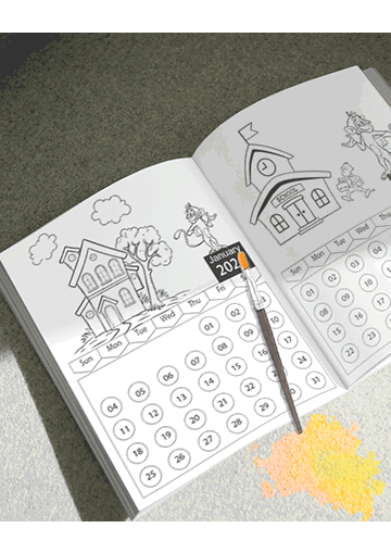 2026 Coloring Pages Calendar CalendarLabs