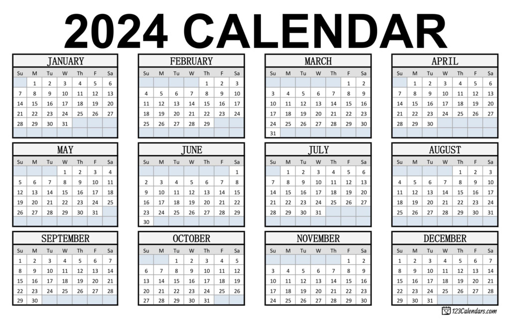 Calendar For 2024 And 2024 Printable Carree Kayley