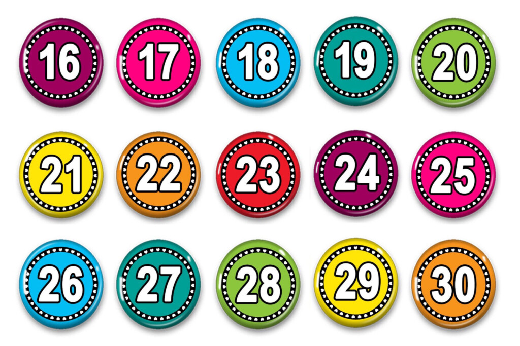 Calendar Numbers 1 31 Calendar Printables Free Templates