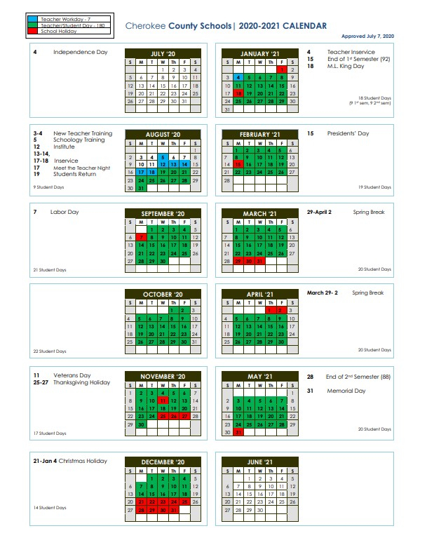 Cherokee County Alabama School Calendar 2025 Pdf Eden Nessie