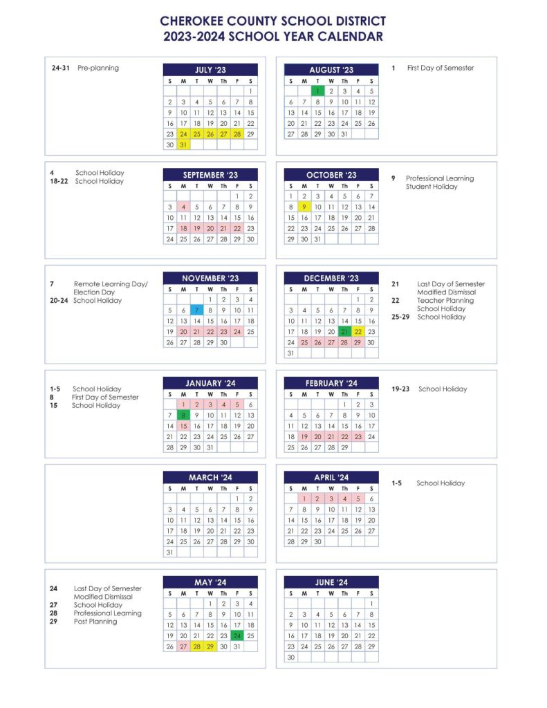 Cherokee County Schools Calendar 2025 2026 Anne N Nygaard
