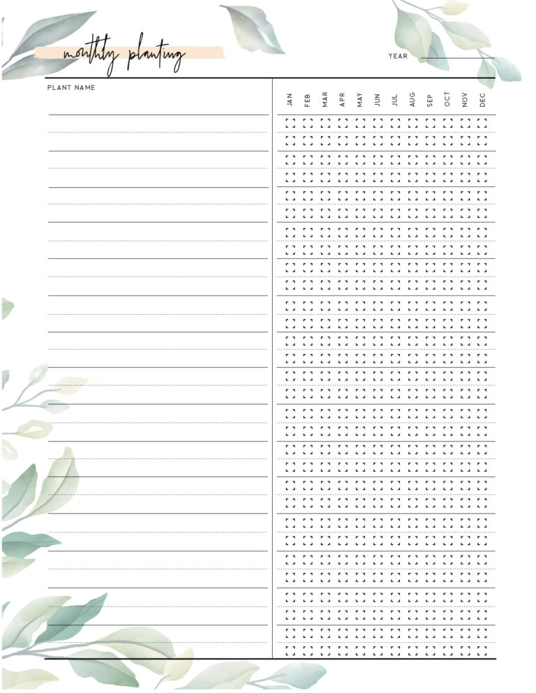 Free Garden Planner Printable World Of Printables