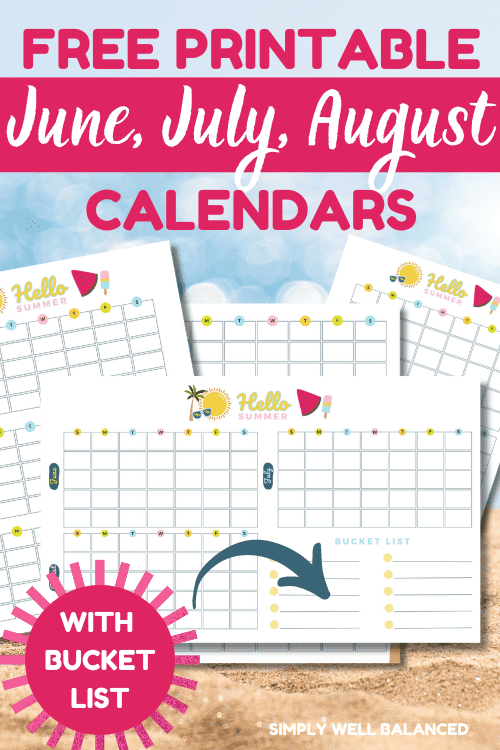 Free June July August Printable Calendar For 2024 Simply Well Balanced
