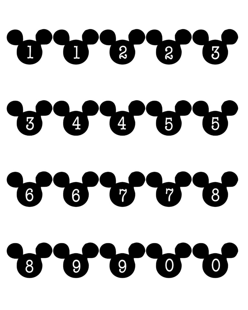 Free Printable Disney Countdown Calendar