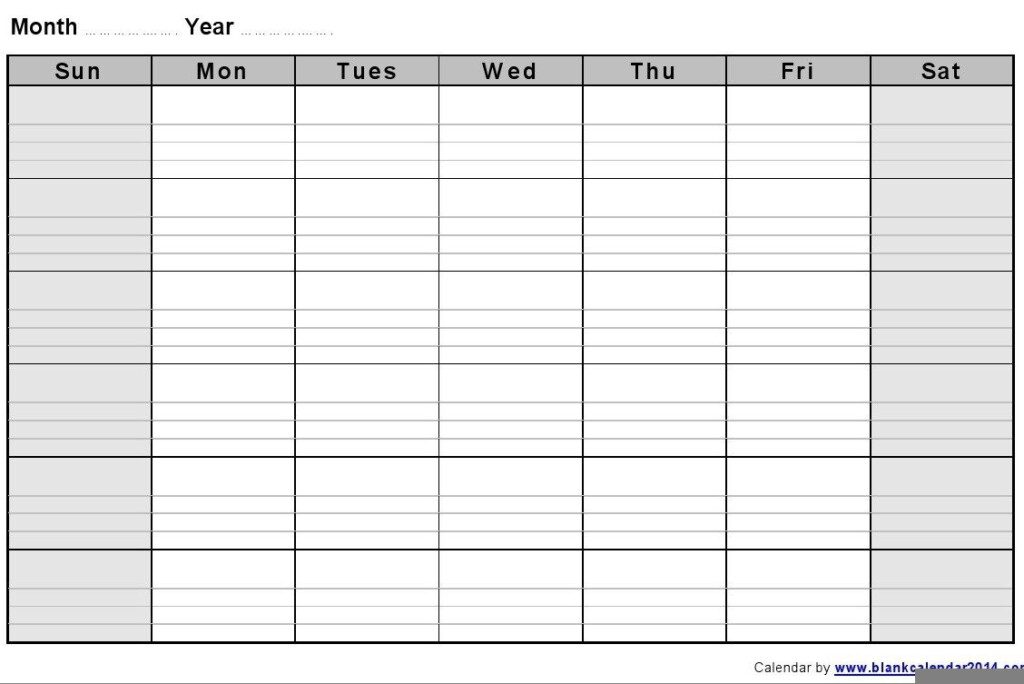Free Printable Monthly Calendar With Lines Best Calendar Example