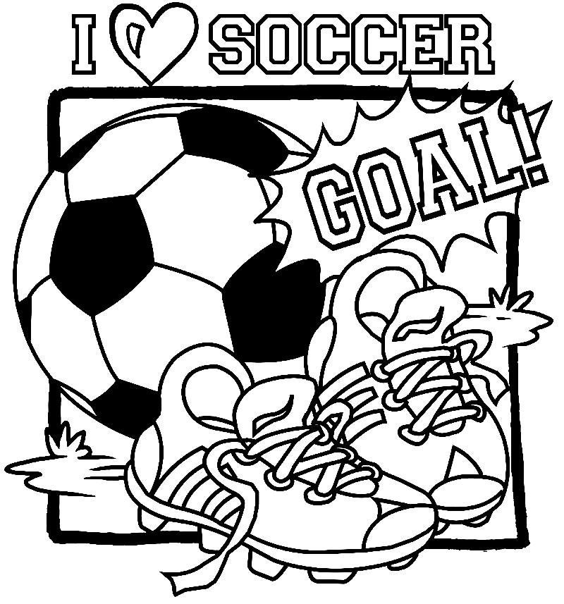 Free Printable Soccer Coloring Page Free Printable Coloring Pages