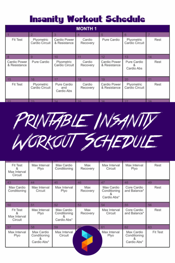Insanity Workout Calendar Printable Printable Calenda Vrogue co