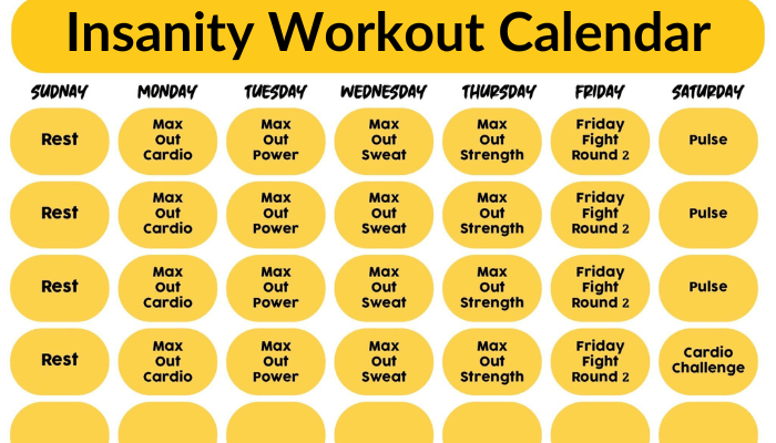 Insanity Workout Calendar Printable Printable Calenda Vrogue co