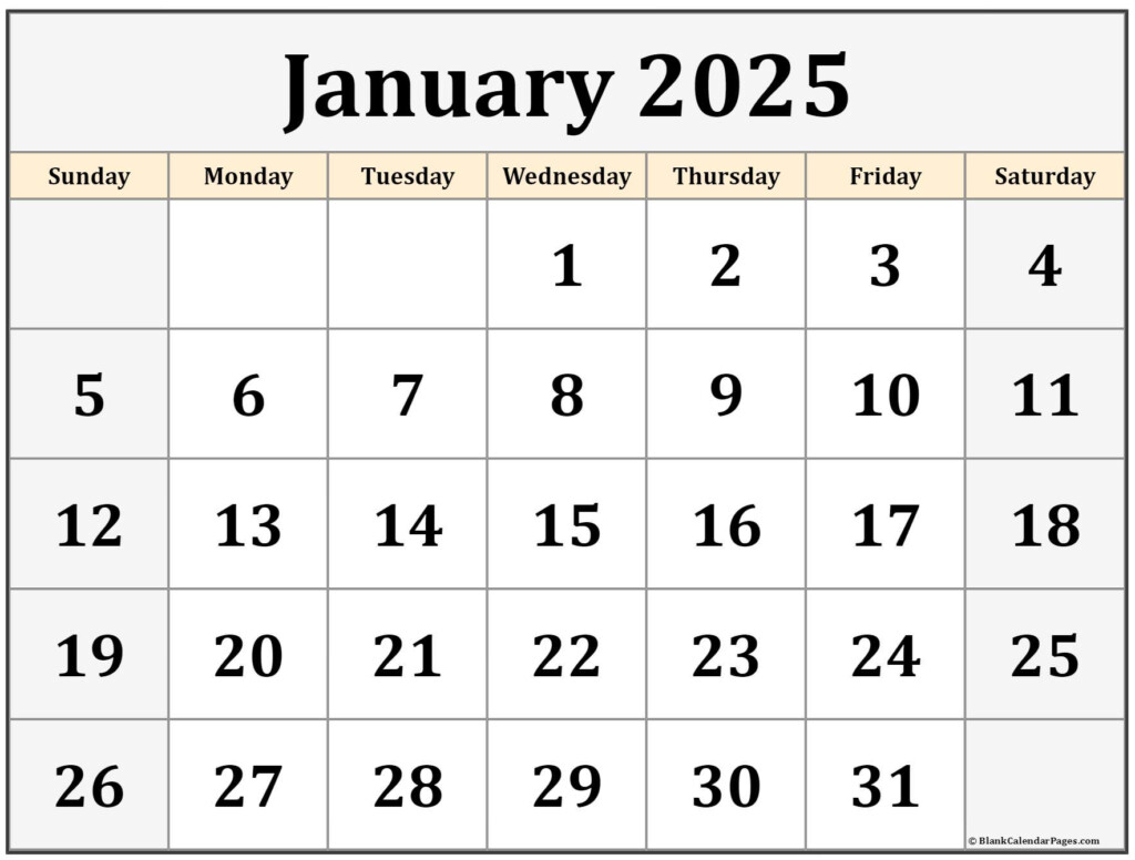 Jan Month Calendar 2025 Printable Dante Bamboo