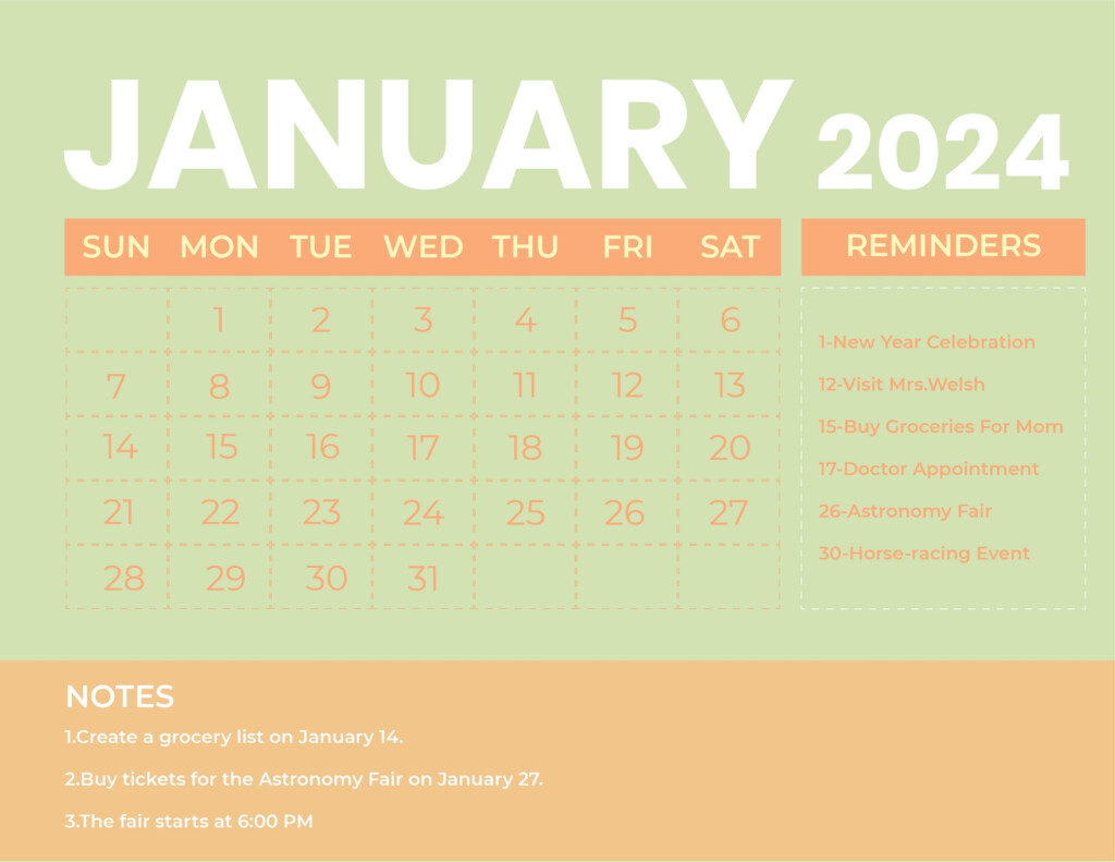 January Calendar 2025 Free Printable Word Sophia Lane