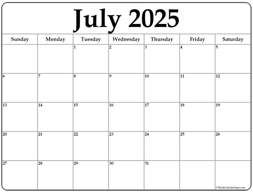 July 2025 Printable Calendar Printablehero pages dev