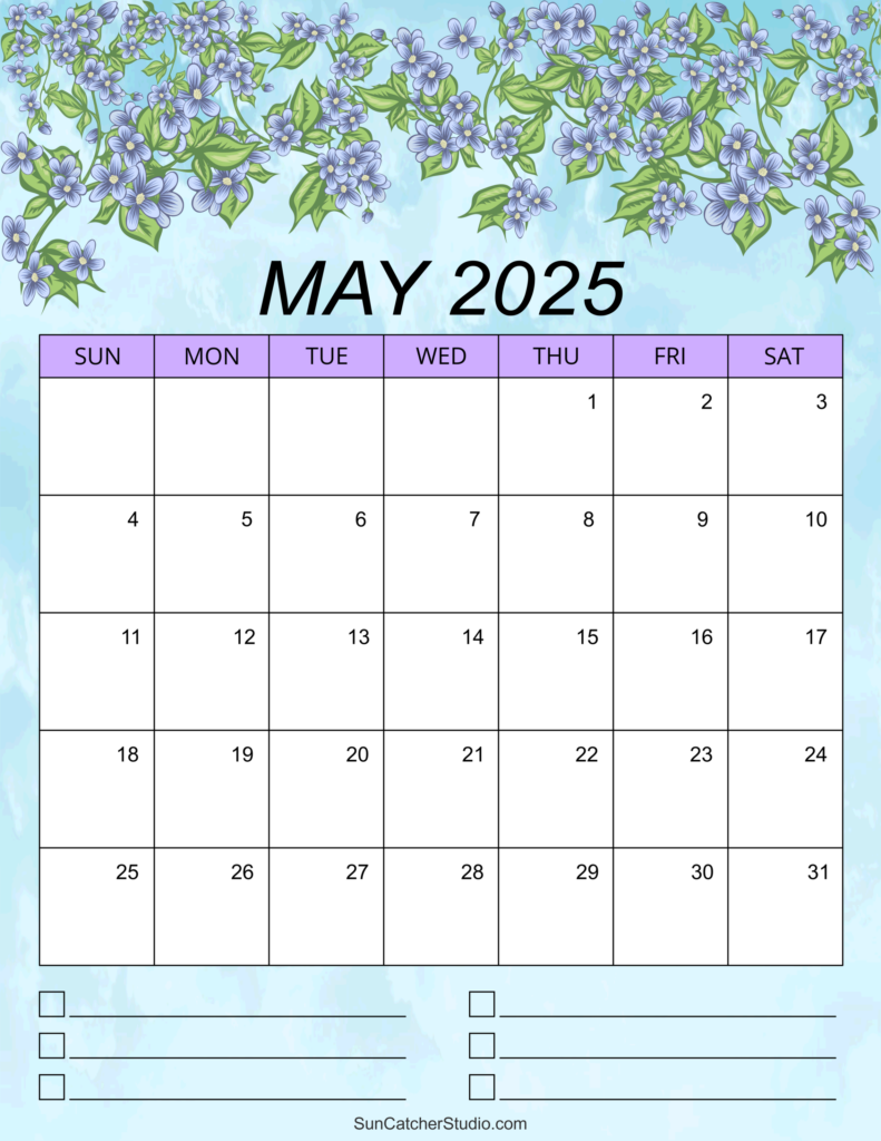 May 2025 Calendar Printable Calendars 2025