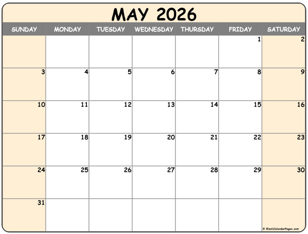 May 2026 Calendar Free Printable Calendars