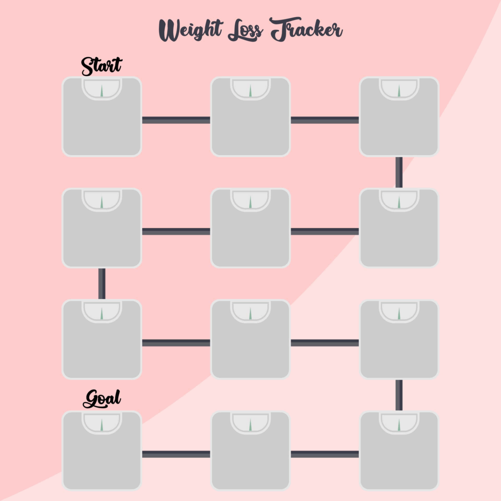 Monthly Weight Loss Calendar 2025 Printable Elga Phillie