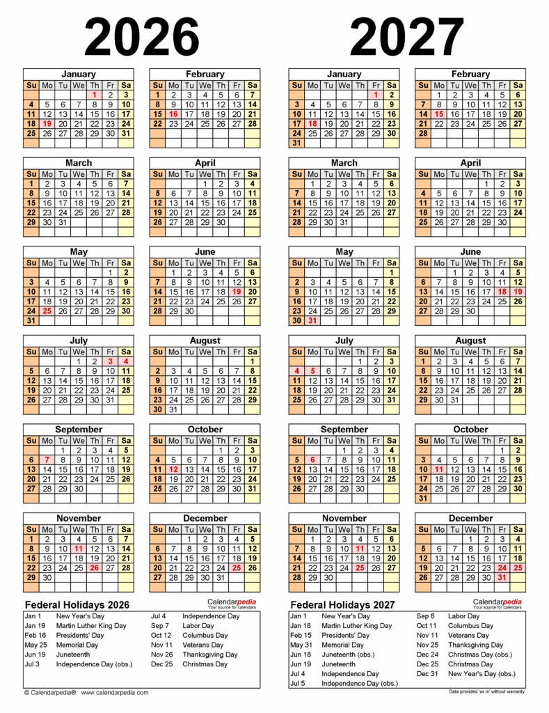 Navigating The Future The Value Of A Printable 2 Year Calendar 2026 