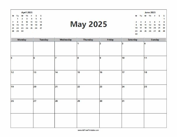 Printable 2025 Calendar May Ivy Green