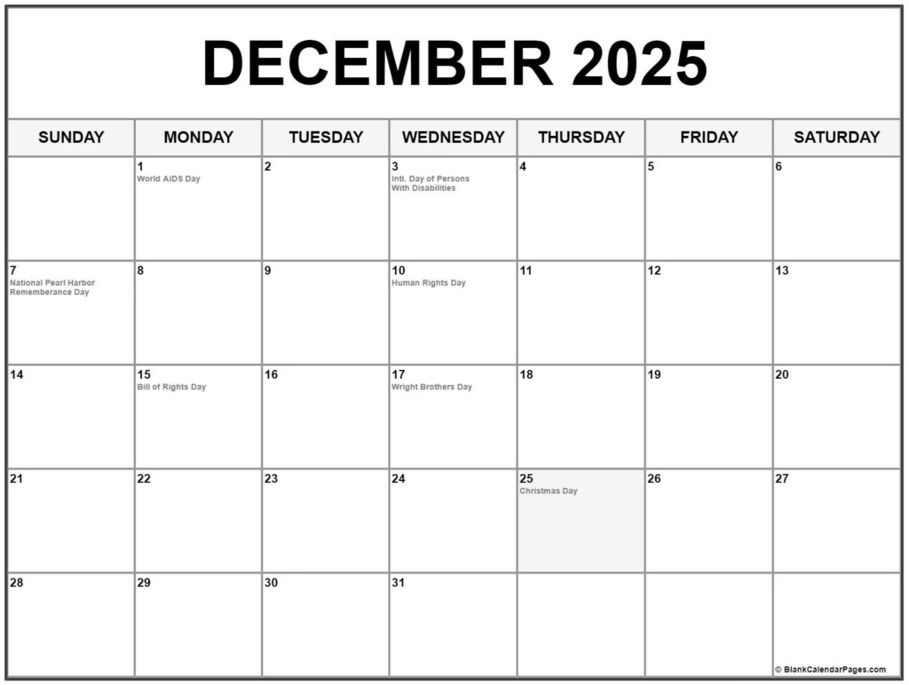 Printable 2025 December Calendar With Holidays Malaysia Aidan G Roemer