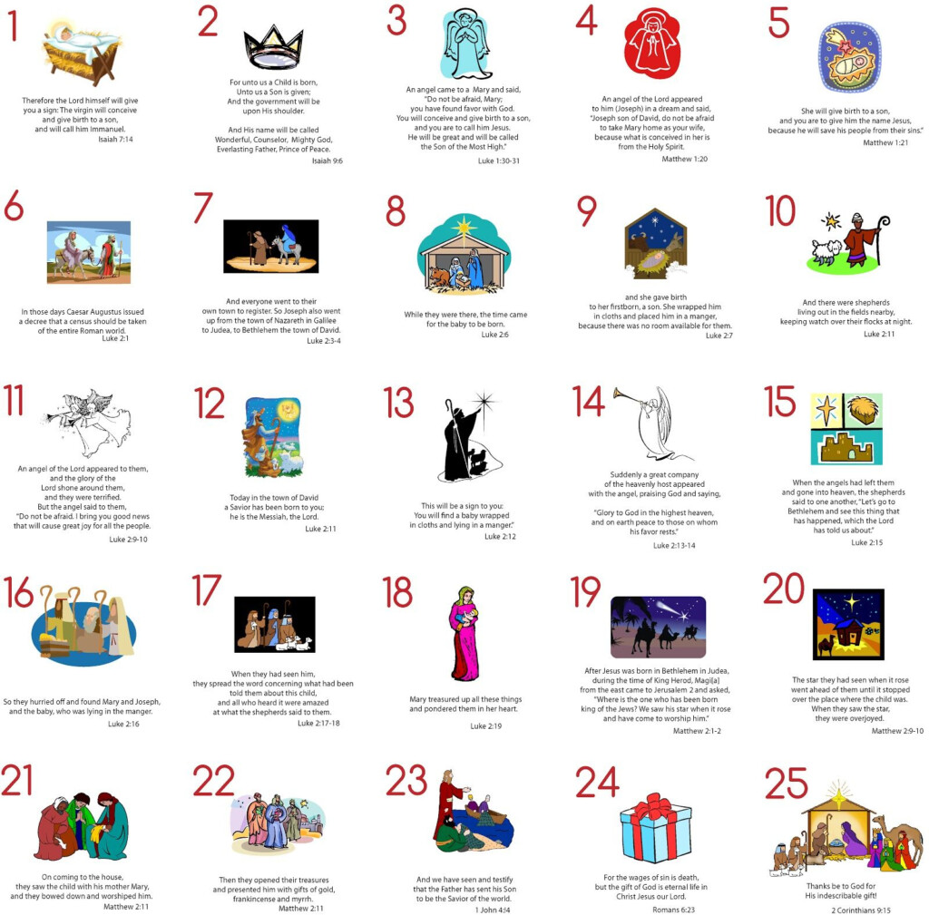 Printable Advent Calendar 2024 Marla Loella