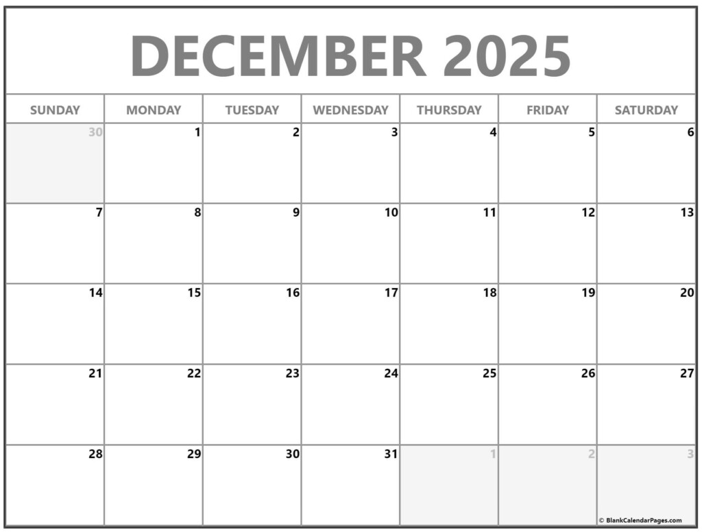 Printable Calendar December 2025 January 2025 February 2025 Printable 