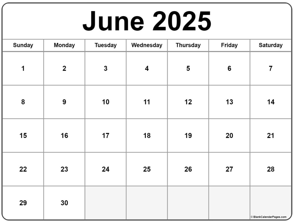 Printable Calendar Month June 2025 Yui Deven