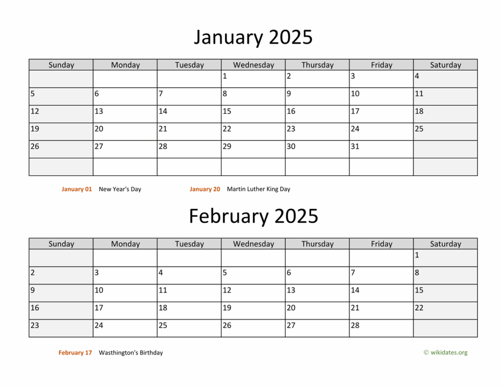 Printable Calendar Months 2025 Alberte N Henriksen