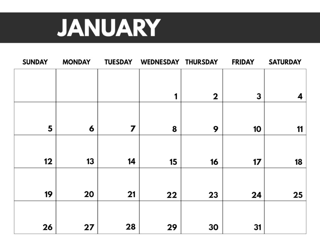 Printable Calendars Large Numbers Calendar Printables Free Blank