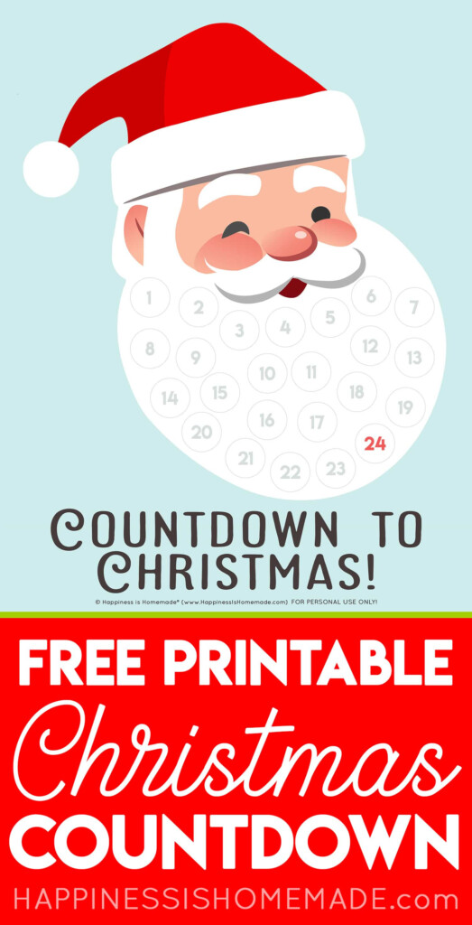 Printable Christmas Countdown Calendar 2025 Donald S Arnold