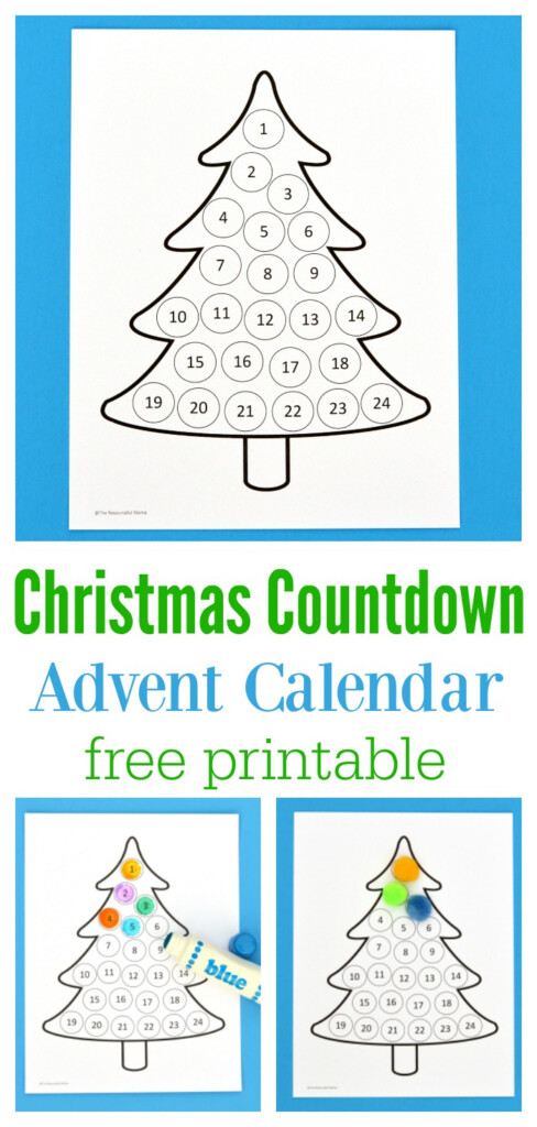 Printable Christmas Tree Advent Calendar Printable Word Searches