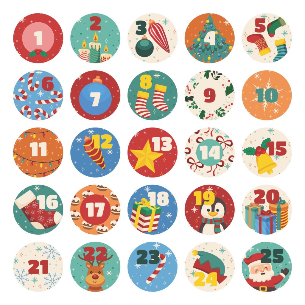 Printable Countdown Christmas Calendar Printable New Year Banners