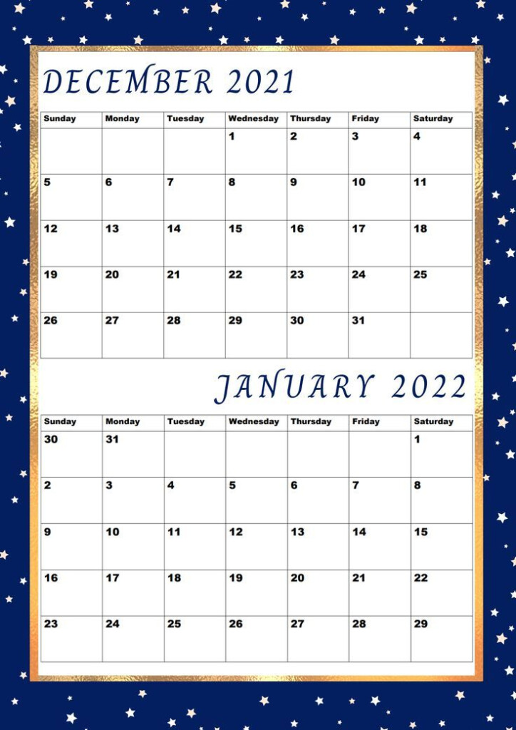 Printable Dec Jan Calendar Productivity With Calendars