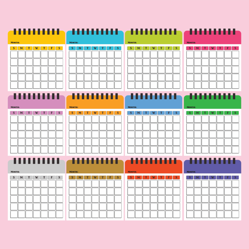 Printable Kindergarten Calendar Printable Word Searches