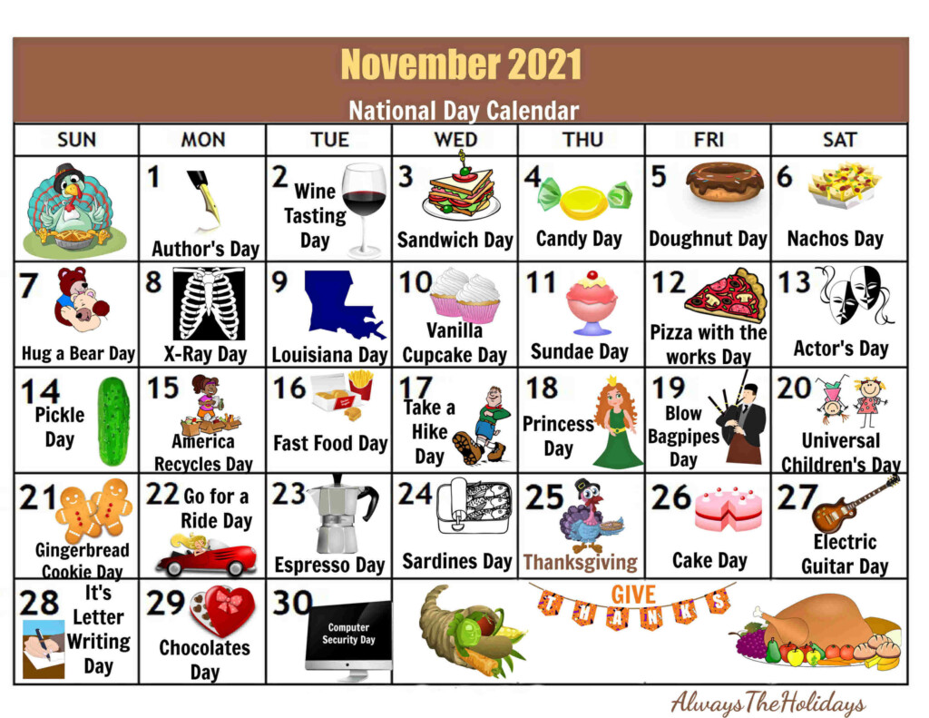 Printable National Day Calendar 2024 Calendar Printables