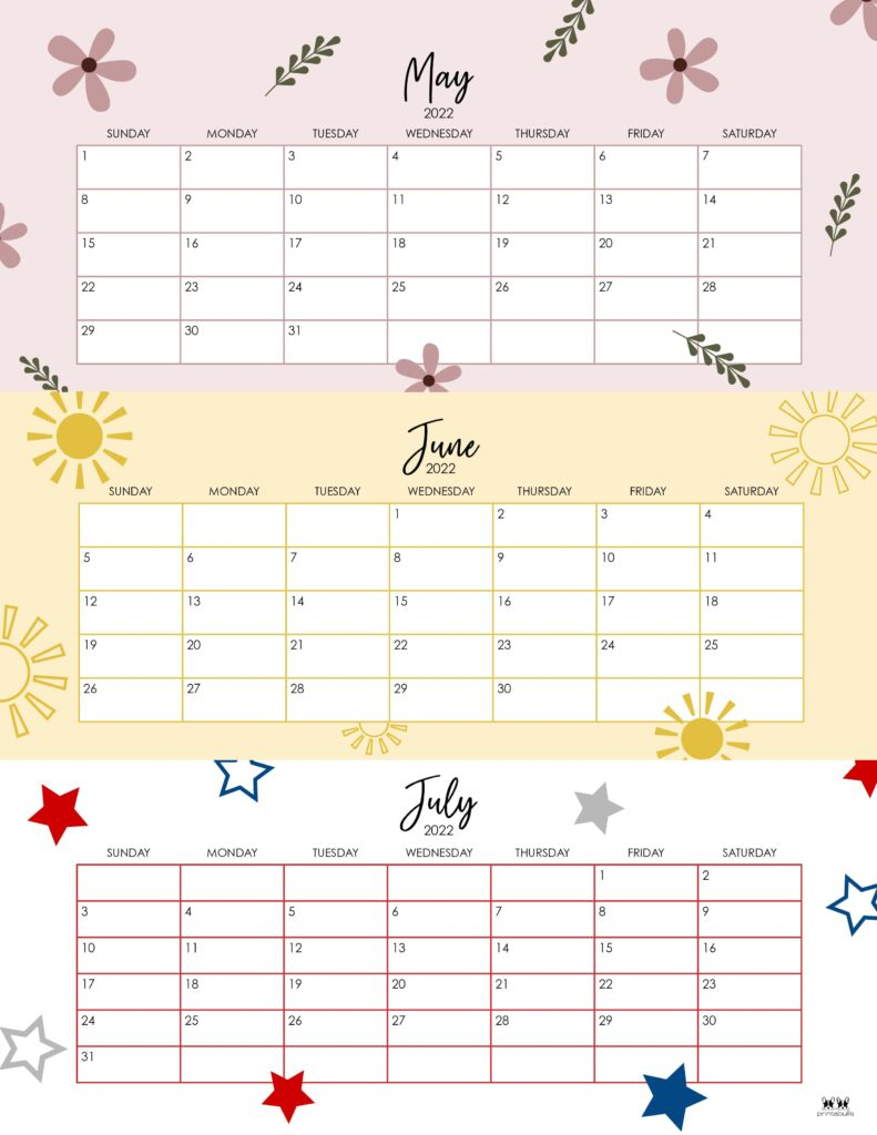 Printable Summer Calendar Jobie Lynelle