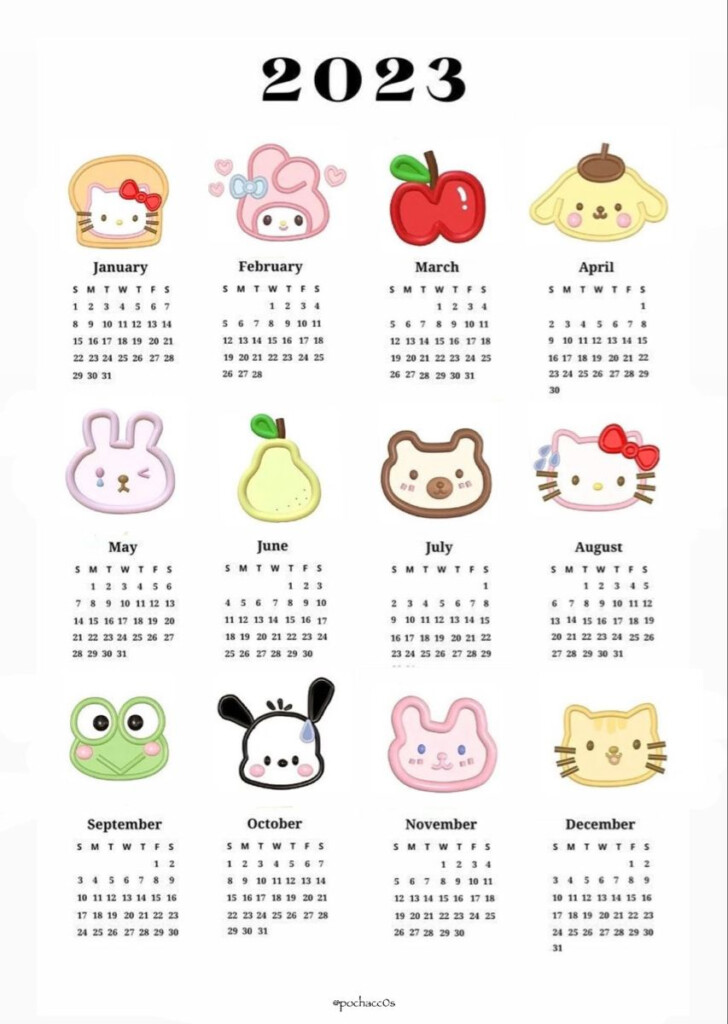 Sanrio Calendar Printable Sanrio Calendar Printable 2 Vrogue co