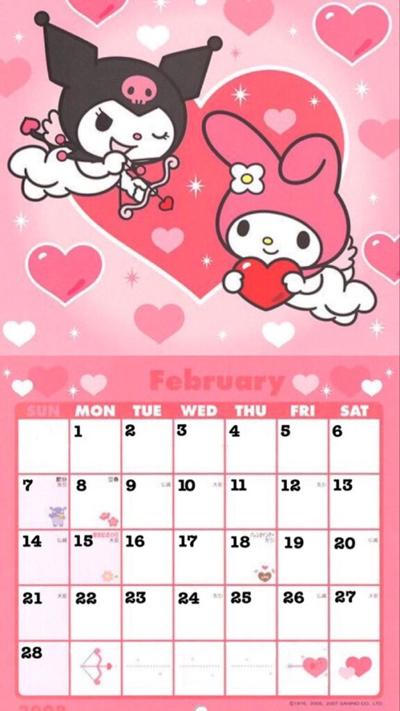 Sanrio Free Printable Calendar 2025 Brian Riddel