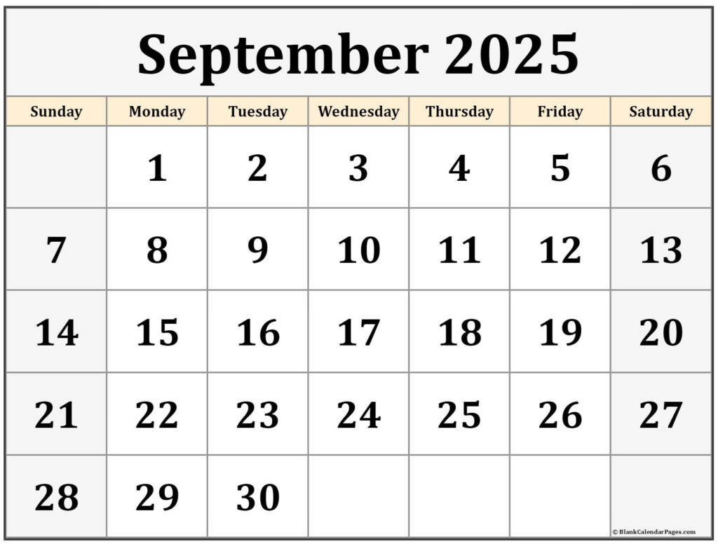 September 2025 Printable Calendar A Comprehensive Overview Editable 