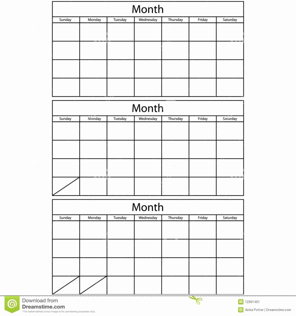 Three Month Printable Calendar