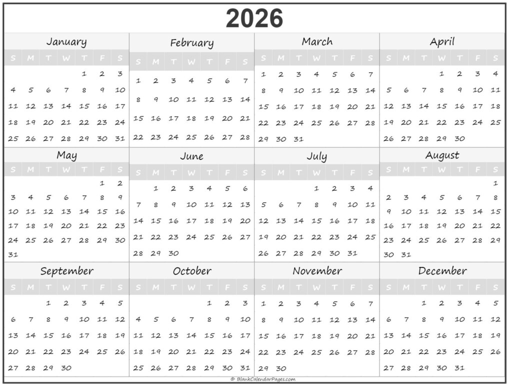 2025 2026 Calendar At A Glance Printable Free Calendar Neila Jaquith