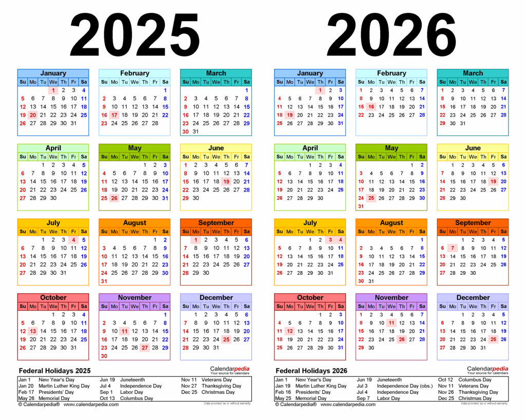 2025 2026 Calendar Pdf Free Printable Form Jasmin C Holm