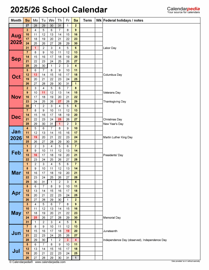2025 2026 Calendar Pdf Free Printable Form Jasmin C Holm