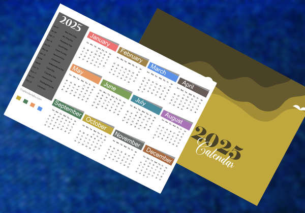 2025 And 2025 Pocket Calendar Printable James L Free