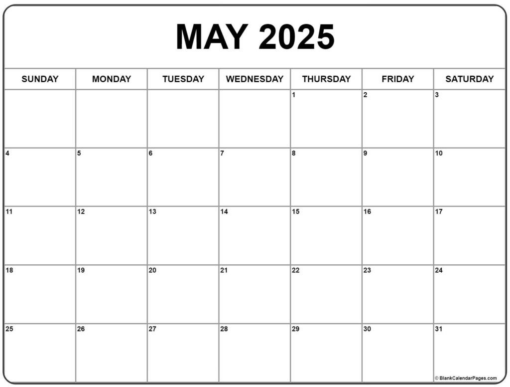 2025 May Calendar Printable Free Templates Word Conclusive Consequent 