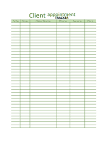 2026 Appointment Scheduer Template CalendarLabs