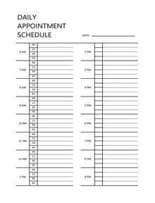 2026 Appointment Scheduer Template CalendarLabs