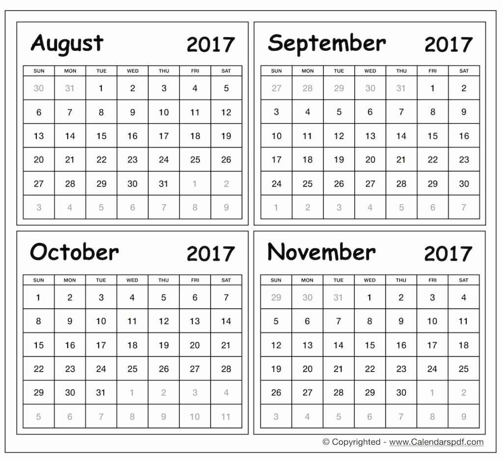 4 Month Calendar Printable Printable New Year Banners