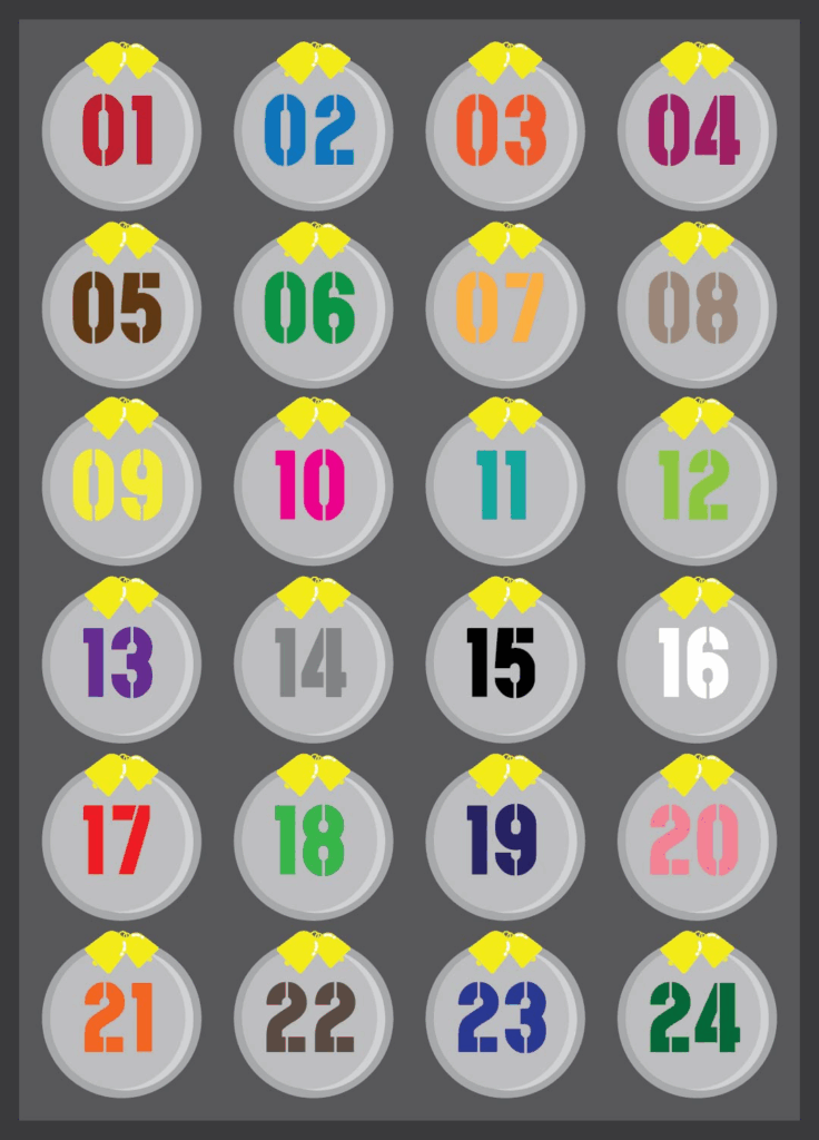 9 Best Images Of Printable Advent Calendar Numbers Free Printable 