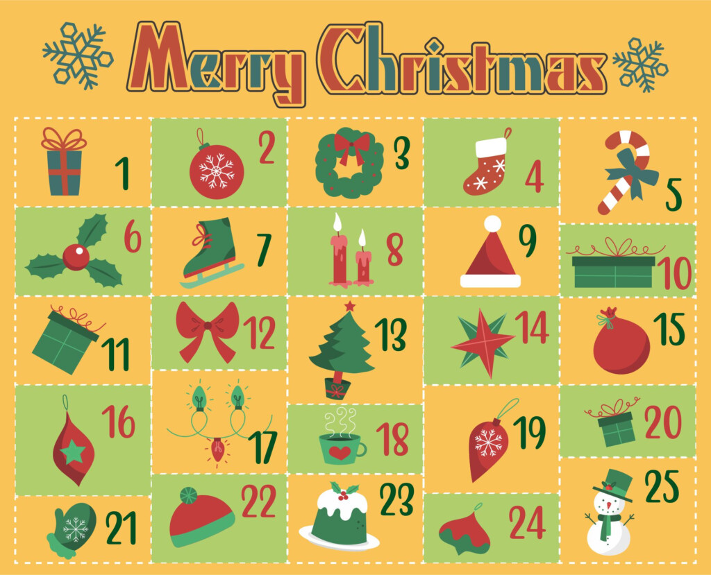 Christmas Advent Numbers 15 Free PDF Printables Printablee